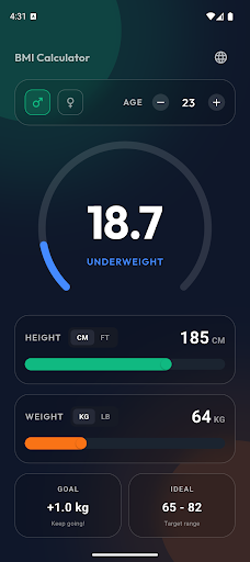 BMI Calculator screenshot