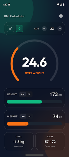 BMI Calculator screenshot