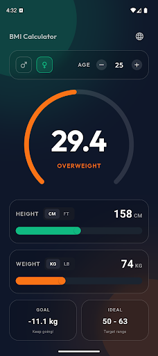 BMI Calculator screenshot